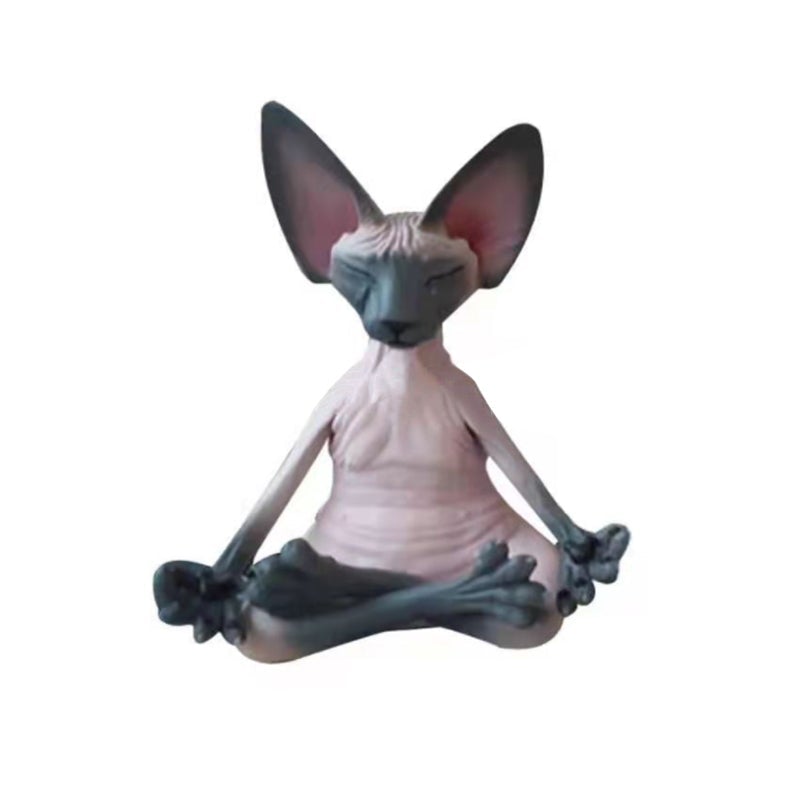 Sfinx katt yogastaty