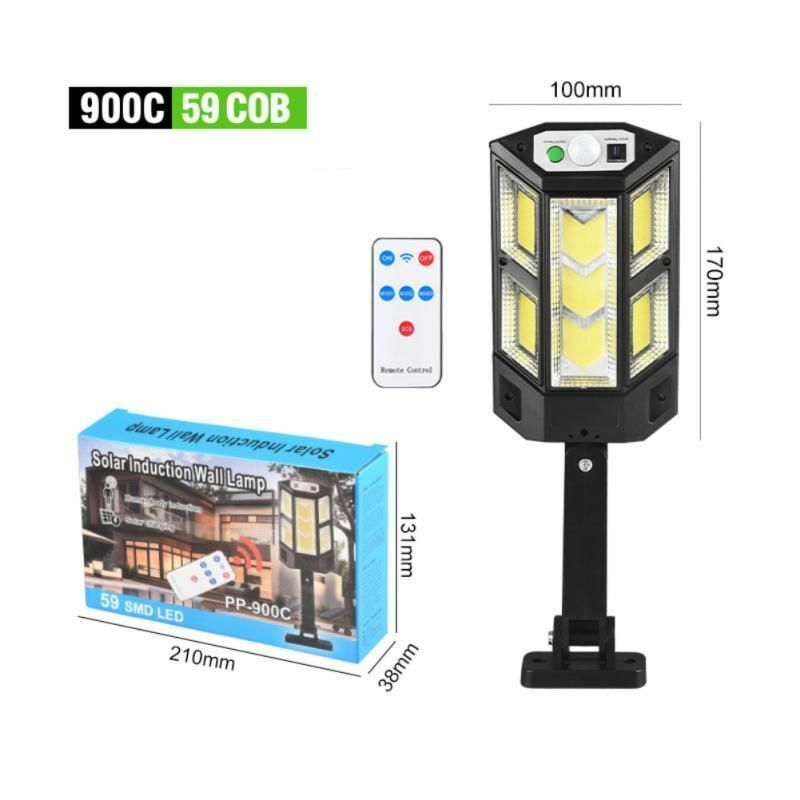 Super Ljus Jumbo Solar LED-lampa