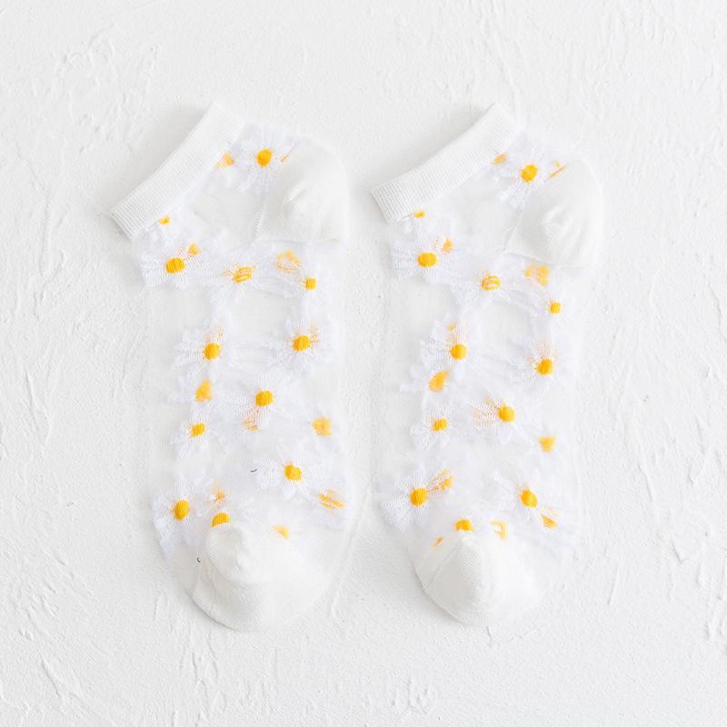 Genomskinliga Daisy Socks