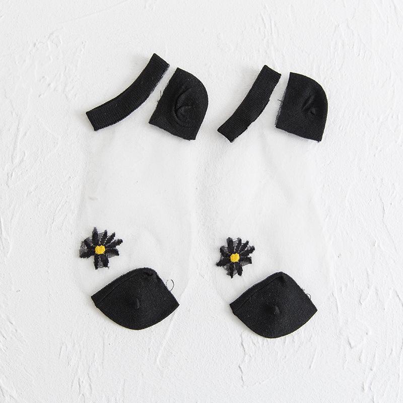 Genomskinliga Daisy Socks