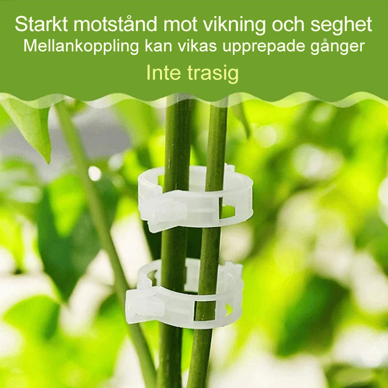 Plantstödsklämmor