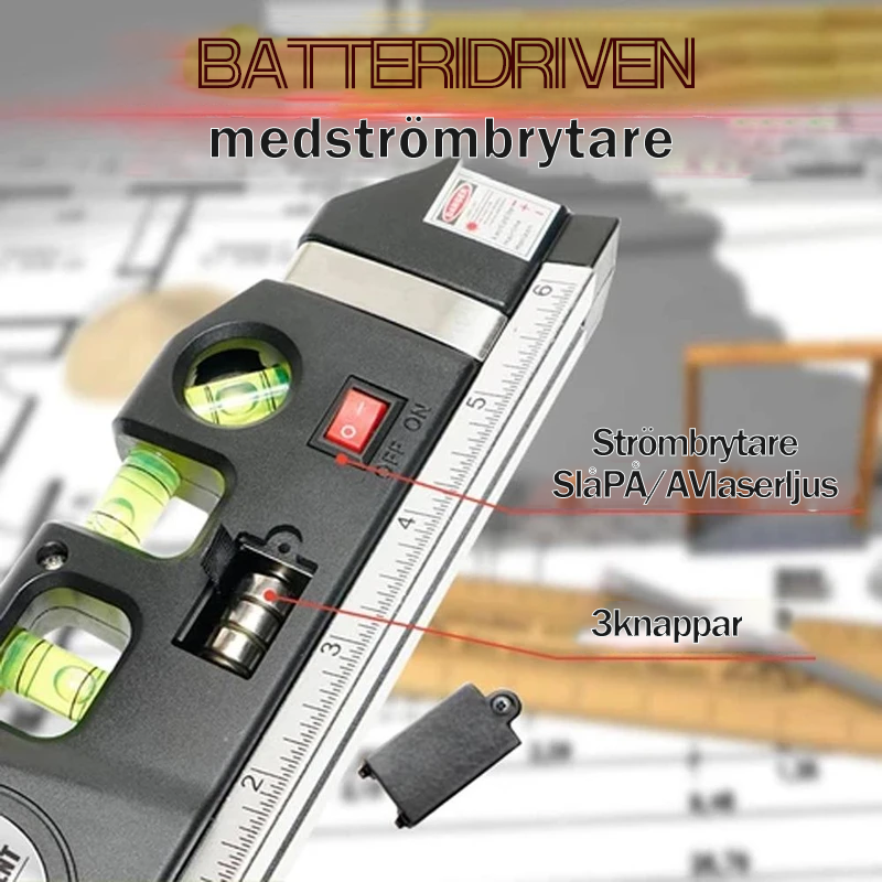 Multifunktionell Laser Vattenpass