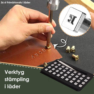 DIY Stämpling Läder Verktygsset