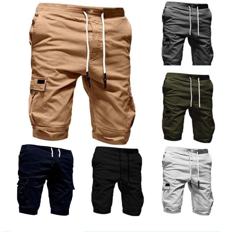 Herrmode stora fickor lösa shorts