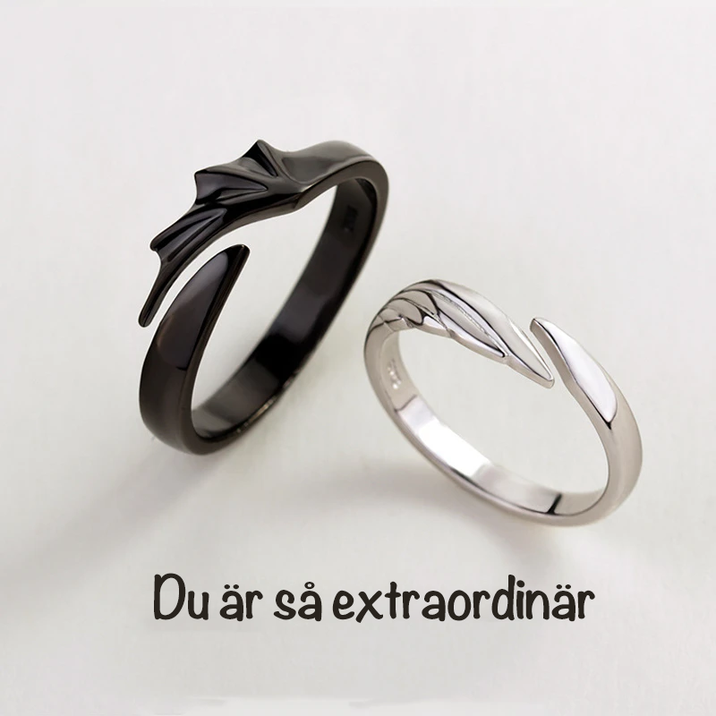 Angel And Demon Couple Ring