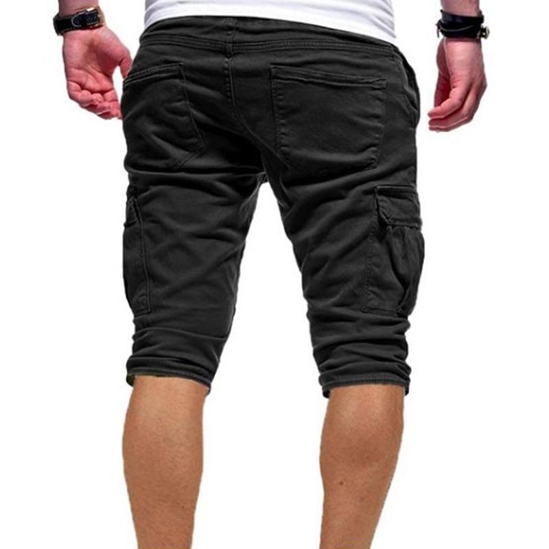 Herrmode stora fickor lösa shorts