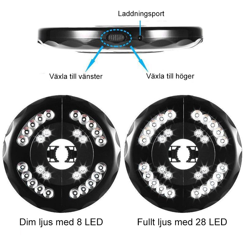 Uteplats paraply ljus