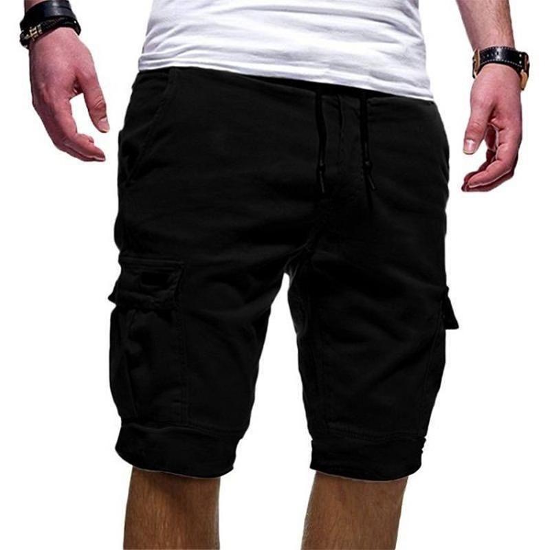 Herrmode stora fickor lösa shorts