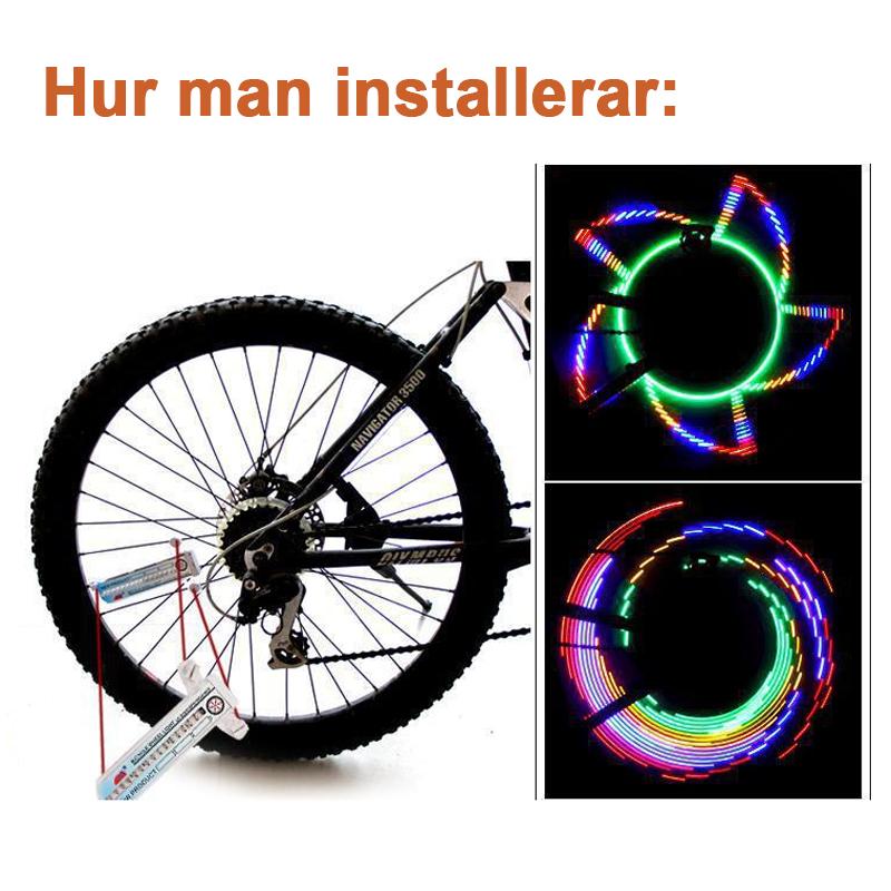 3D cykel eker LED-lampor