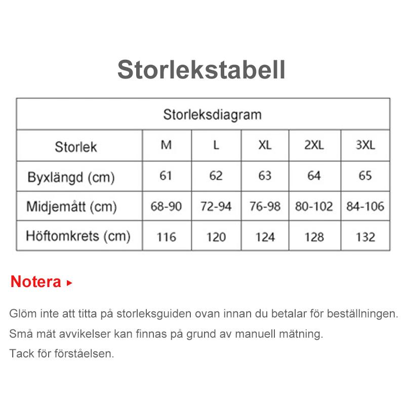 Herrmode stora fickor lösa shorts