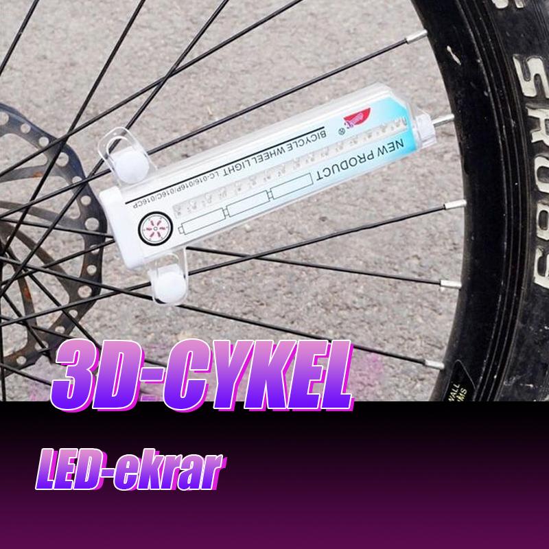 3D cykel eker LED-lampor